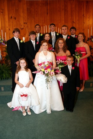 most of the wedding party.....