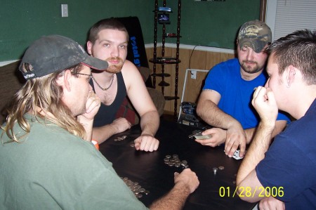 poker night at my house