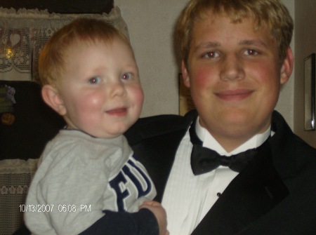 My son Rick, 16, and my grandson. (My oldest daughter Ambers son)