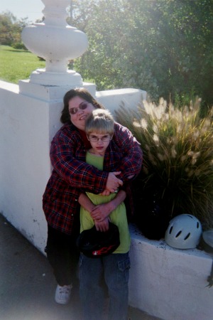 Diane Ball with son Kyell