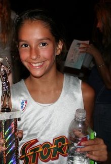 Marina is my 10 year old basketball star