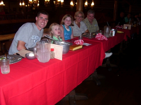 My oldest son, Scott, his daughter, Alexa, my youngest, Hayee, me and my husband, Dave