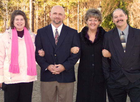 Michelle, Jimmy, Kim & Tim @ Andy's funeral