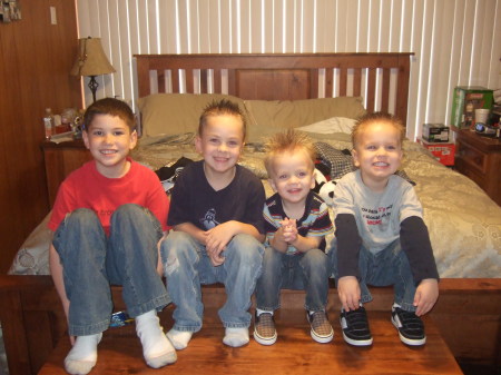 Austin(8), Tristen(7),Michael, and Brayden