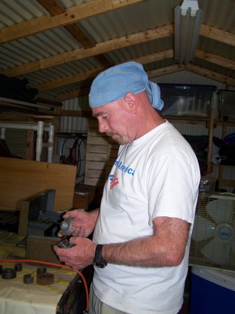 Me in my shop June 2009