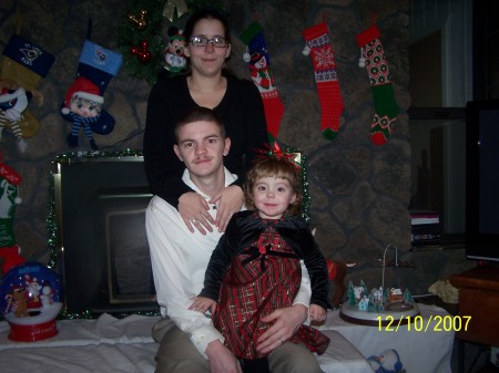 My son's Family at Christmas, 2007