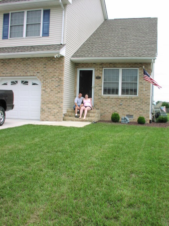Our first house in Milford with Soph on the way!