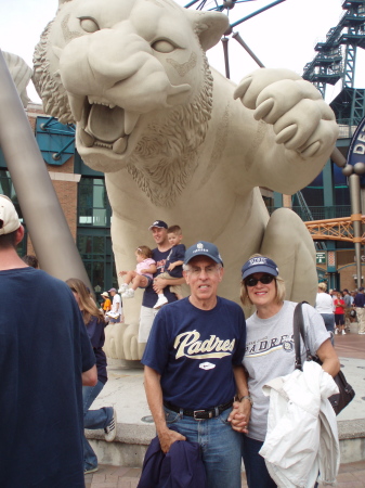 Ed and I at Comerica Park, Detroit
