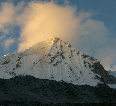 Nevado Pisco sunset