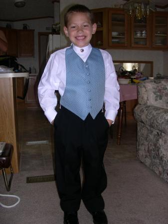 My Son Gavin in his Cousin wedding June 2005