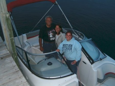 Kathy and Our Daughter Melissa in Lake Superior (4th of July)