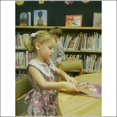 Carmen at the library