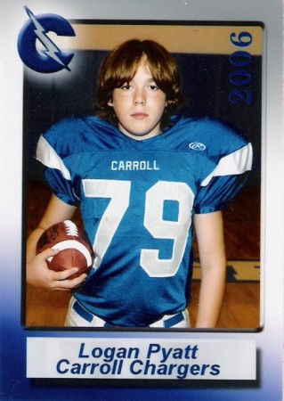 My Son, Logan.  2006 football pic