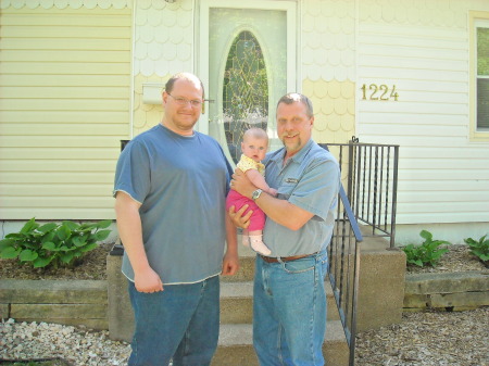 Son #1 Jason with Baby Jayna & the Old man.