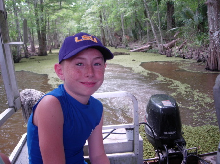 Anthony in Homa, Louisiana on a Swamp Tour!