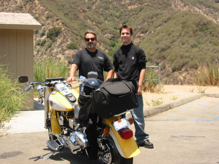 Ryan & Gary on a Harley ride.