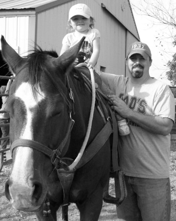 Addy's 1st horse ride