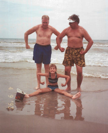 toasted but still muscle on the beach