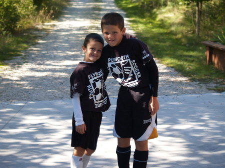 David and Max - Last Soccer Game 2007