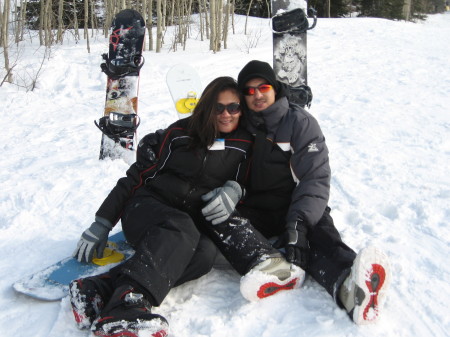 My wife and I at Brianhead in Utah