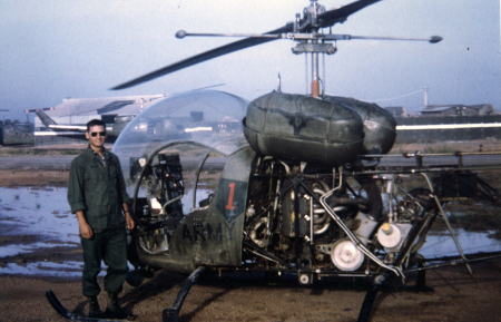 John's helicopter in Vietnam 1967-8