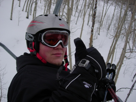 My son in Vail