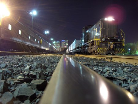 Hartford Yard at night