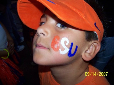 Our BIGGEST BSU fan...our 6 year old Carson