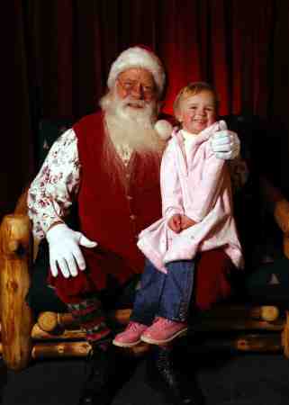 Erin with Santa - 2006