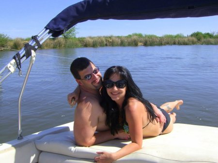 hanging on the boat - a typical summer weekend