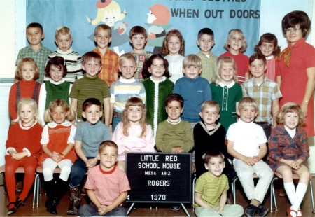 Little Red School House Class Picture 1970