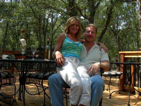 Donna and I in the Texas "wine country".