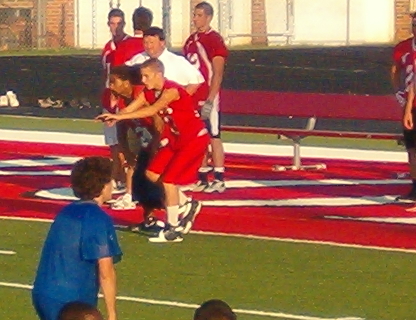 W.H. QB Eli at mustang scrimage.......