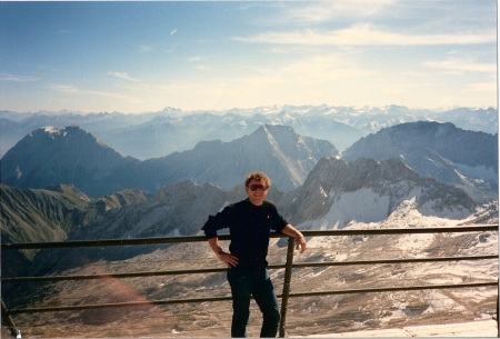 tim on top of zugspitz in bavaria