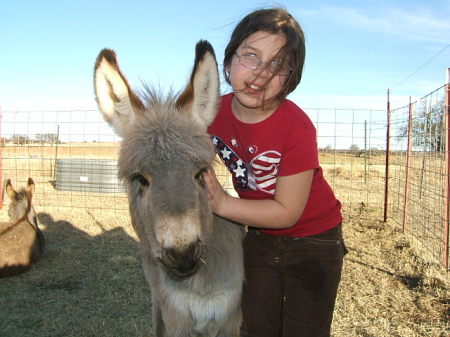 Leeanne and our donkey Anna