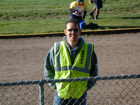 Me as a line judge at Jordan's football game.