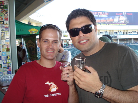 my Husband and Kaleb Beer festival 2006