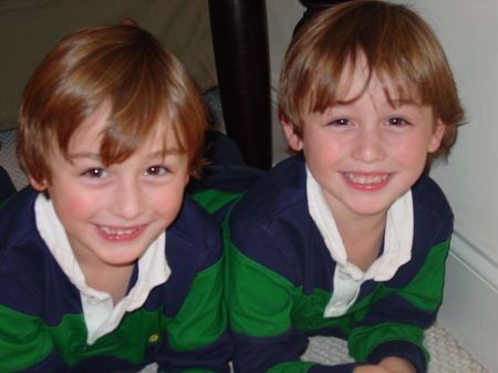 My twin boys .....Jack and Christopher