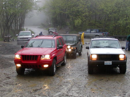 off-roadin' at Evans Creek