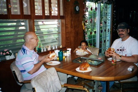 Sandwich eating contest...