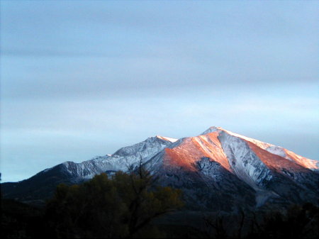 Mount Sopris with snow in the Fall