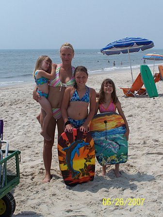 Me and my girls down Assateaque Island