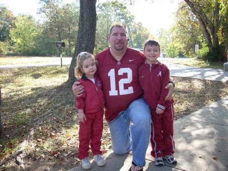 My son John Scott, My daughter Zoe Madison and myself.. ROLL TIDE!!!