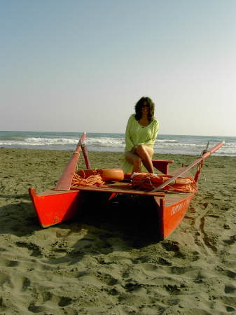 Beach outside of Rome Italy