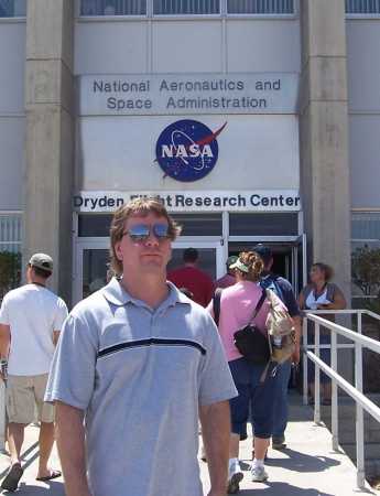 Hubby at Edwards AFB