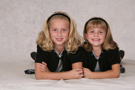 Our girls (8 1/2 & 7 years), Winter 2007