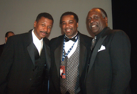 Robert Towsend, Mike and  Richard Roundtree at Black Tie Event