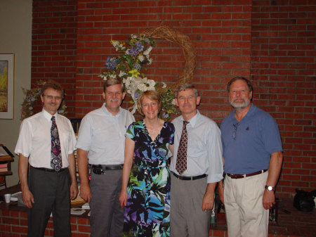 2005 - At Joe Earl's Memorial - Rich, George, Ada (Joe's Sister), Dan & Scott