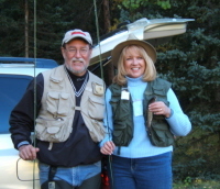 Terry & Karen fishing