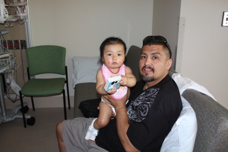 Me and my daughter at stanford hospital